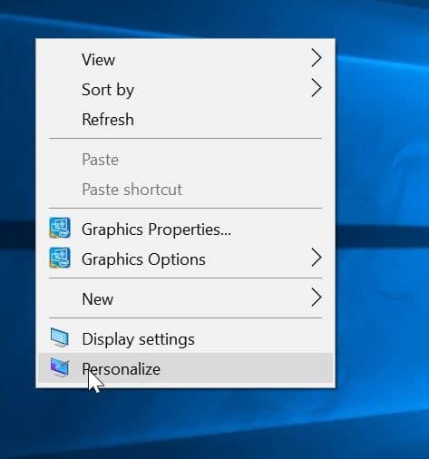 icons in windows 10